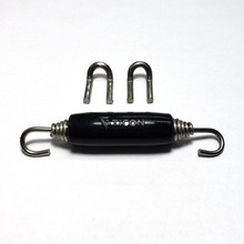 Ticon Industries Black Silicone Titanium Spring Tab and Spring Kit (2 Tabs/1 Spring) - Single Kit - 108-00211-1101