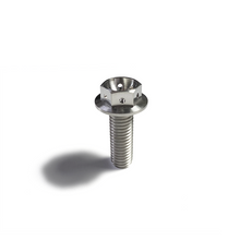 Ticon Industries Titanium Bolt Flanged M10x35x1.5TP 14mm 6pt Head Drilled - 126-00615-0535