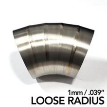 Ticon Industries 3in Welded Pie Cuts 1.6D Loose Radius 45 Deg Bend 1mm/.039in- 5pk - 141-07620-1303
