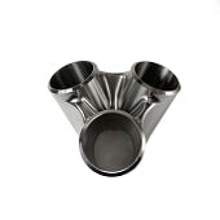 Ticon Industries Sequence Billet 3-to-1 SS304 Collector 1-1/4in Pipe/2in SCH10 Outlet No WG - 903-03912-1300