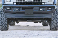 Fabtech 19-20 Ford F450/F550 4WD Dual Steering Stabilizer System w/DL 2.25 Shocks - FTS22313