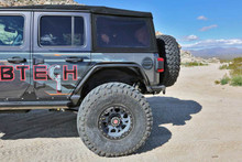 Fabtech 18-21 Jeep JL 4WD Rear Steel Tube Fenders - Textured Black - FTS24213