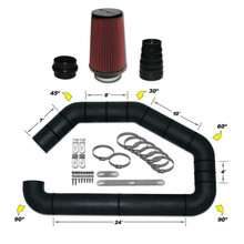 Airaid U-Build-It - Universal 4in Master Kit I w/700-470 (9in) Filter - 101-401