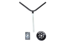 Fabtech Universal Spare Tire Flat Mount - Black - FTT10001BK