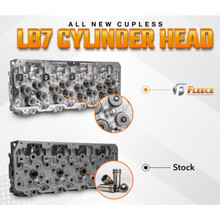 Fleece Performance 01-04 GM Duramax LB7 Freedom Cylinder Head w/Cupless Injector Bore (Driver Side) - FPE-61-10001-D-CL
