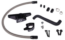 Fleece Performance 06-07 Auto Trans Cummins Coolant Bypass Kit w/ Stainless Steel Braided Line - FPE-CLNTBYPS-CUMMINS-0607-SS