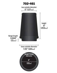 Airaid Kit Replacement Filter - 702-461