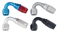 Fragola -8AN x 120 Degree Power Flow Hose End - Black - 112008-BL