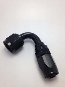 Fragola -16AN x 120 Degree Pro-Flow Hose End - Black - 231216-BL