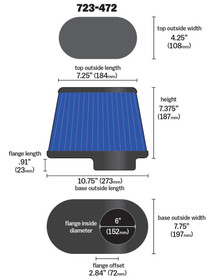 Airaid Kit Replacement Filter - 723-472