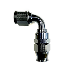 Fragola -4AN Real Street x 90 Degree Forged Hose End Black For PTFE Hose - 689904-BL