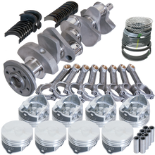 Eagle Chevy 350 1Pc 3.480in Crank 6.000in I-Beam Rod -7cc Flat Top 4.060in Pistons Rotating Assembly - 62005L060