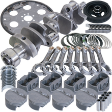 Eagle Chevy 350 1Pc 3.750in Crank 6.000in I-Beam Rods 4.030in Pistons 153 Tooth FP Balanced Assembly - B13007L03053