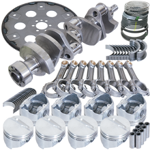 Eagle Chevy 350 1Pc 3.750in Crank 5.700in I-Beam Rods 4.030in Pistons 168 Tooth FP Balanced Assembly - B13055L03068