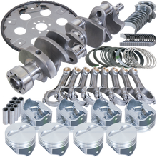 Eagle Chevy 350 1Pc 3.750in Crank 5.700in I-Beam Rods 4.040in Pistons 168 Tooth FP Balanced Assembly - B15405L04068