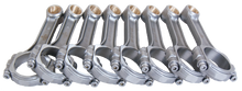 Eagle Chevrolet SB 5.700in 5.700in 5140 Steel 3/8in ARP8740 Bolts I-Beam Connecting Rods - Set of 8 - SIR5700CM