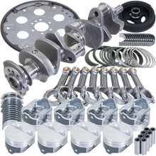 Eagle Chevy 350 1Pc 3.480in Crank 5.700in I-Beam Rods 4.030in Pistons 168 Tooth FP Balanced Assembly - B15402L03068