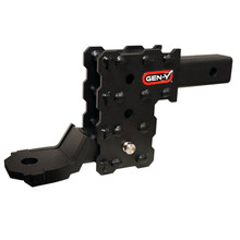 Gen-Y Phantom-X 2in Solid Shank 4.5in Drop 1K TW 10K Hitch w/GH-103705 Platinum Ball Mount - GH-2613XP