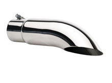 Gibson Turn Down Slash-Cut Tip - 3.5in OD/3in Inlet/12in Length - Stainless - 500384