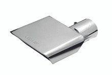 Gibson Rectangle Sport Tip - Right - 6x2.75in OD/2in Inlet/9.5in Length - Stainless - 500429