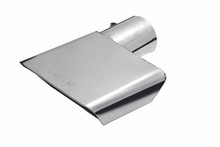 Gibson Rectangle Sport Tip - Left - 6x2.75in OD/2in Inlet/9.5in Length - Stainless - 500430