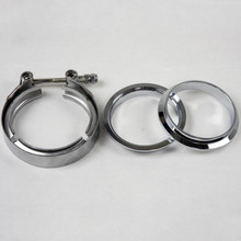 Granatelli 3.0in Mating Male to Female Flanges w/V-Band Clamp - 308530-1