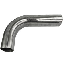 Granatelli 3in Oval Stainless Steel Vertical Radius 90 Deg bend 4.5in Bend Radius Tubing - 313539