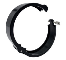 Granatelli 3.5in Dual Seal Clamshell Clamp - Aluminum Black - 318535CS