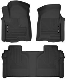 Husky Liners 19-23 Chevrolet Silverado 1500 CC X-Act Contour Front & Second Seat Floor Liners - 54208