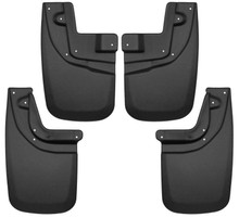 Husky Liners 05-15 Toyota Tacoma w/ OEM Fender Flares Front and Rear Mud Guards - Black - 56936