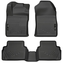 Husky Liners 11-12 Ford Fiesta WeatherBeater Combo Black Floor Liners - 98751