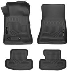 Husky Liners 15-22 Ford Mustang WeatherBeater Black Front & Second Seat Floor Liner - 99371