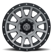 ICON Compression 18x9 6x5.5 25mm Offset 6in BS 95.1mm Bore Titanium Wheel - 2018909060TT