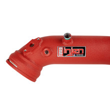16-20 BMW L6-3.0L/ Turbo/ Twin Turbo/L4-2.0L/ L6-2.5L Wrinkle Red Turbo SES Intercooler Pipes - SES1128ICPWR