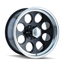ION Type 171 16x10 / 5x135 BP / -38mm Offset / 87mm Hub Black/Machined Wheel - 171-6135B