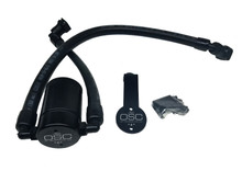 J&L 2011-2017 Ford Mustang GT Driver Side Oil Separator 3.0 - Black Anodized - 3011D-B