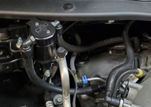 J&L 13-19 Ford Explorer Sport EcoBoost V6 Passenger Side Oil Separator 3.0 - Black Anodized - 3022P-B