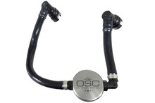J&L 2018-2023 Ford Mustang GT Passenger Side Oil Separator 3.0 - Clear Anodized - 3024P-C