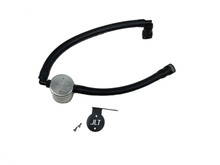 J&L 15-24 Ford Transit 150/250/350 3.5L EcoBoost Passenger Side Oil Separator 3.0 - Clear Anodiz - 3025P-C
