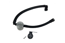 J&L 15-24 Ford Transit 150/250/350 3.5L EcoBoost Passenger Side Oil Separator 3.0 - Clear Anodiz - 3025P-C