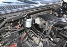 J&L 99-04 Ford Lightning Passenger Side Oil Separator 3.0 - Clear Anodized - 3027P-C