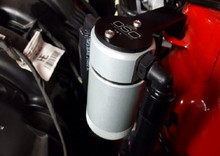 J&L 2015-2023 Ford Mustang EcoBoost Driver Side Oil Separator 3.0 - Clear Anodized - 3029D-C