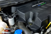 J&L 2015-2024 Ford Edge Sport/ST Passenger Side Oil Separator 3.0 - Clear Anodized - 3031P-C