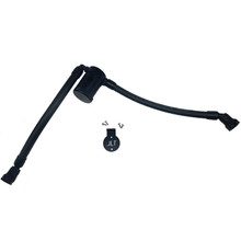 J&L 05-10 Ford F-150 5.4L Driver Side Oil Separator 3.0 - Black Anodized - 3033D-B