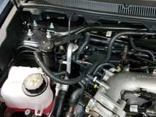 J&L 10-19 Ford Flex EcoBoost V6 Passenger Side Oil Separator 3.0 - Black Anodized - 3035P-B