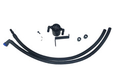 J&L 2019-2024 Ford Ranger 2.3L Driver Side Oil Separator 3.0 - Blk Anodized - 3037D-B