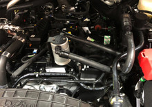 J&L 2019-2024 Ford Ranger 2.3L Driver Side Oil Separator 3.0 - Clear Anodized - 3037D-C