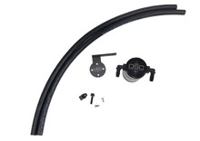 J&L 13-18 Ford Escape 2.0 EcoBoost 2.0 Oil Separator 3.0 Passenger Side - Black Anodized - 3038P-B