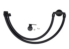 J&L 17-22 Ford F-250 6.2L/7.3L Passenger Side Oil Separator 3.0 - Black Anodized - 3042P-B