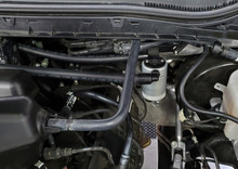 J&L 17-22 Ford F-250 6.2L/7.3L Passenger Side Oil Separator 3.0 - Clear Anodized - 3042P-C